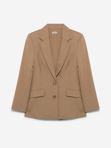 Simkhai Mujer Barcelona Blazer Moren Plisado color Camel sku 741-002307 01 - Foto 1