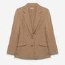 Simkhai Mujer Barcelona Blazer Moren Plisado color Camel sku 741-002307 01 - Foto 1