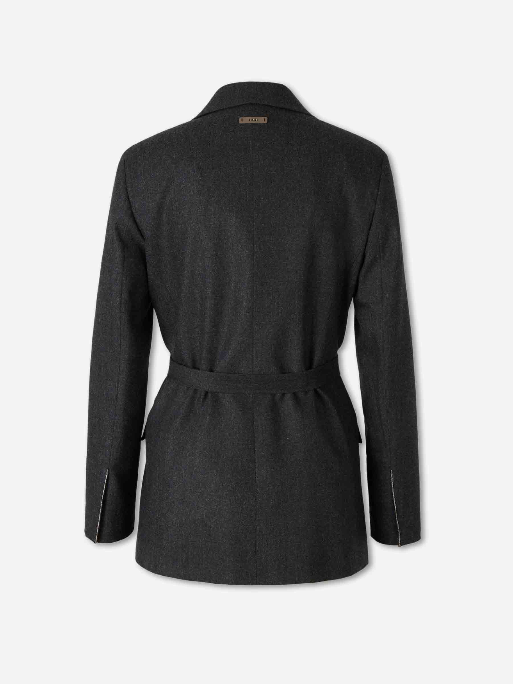 Peserico Mujer Barcelona Blazer Lana color Gris Antracita sku 741-002316 01 - Foto 2