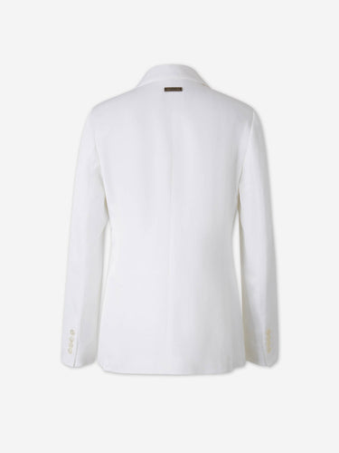 Peserico Mujer Barcelona Blazer Lino color Blanco sku 741-002319 01 - Foto 2