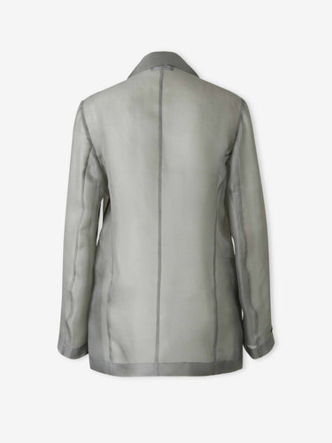 Peserico Mujer Barcelona Blazer Semitransparente color Verde Manzana sku 741-002320 01 - Foto 2