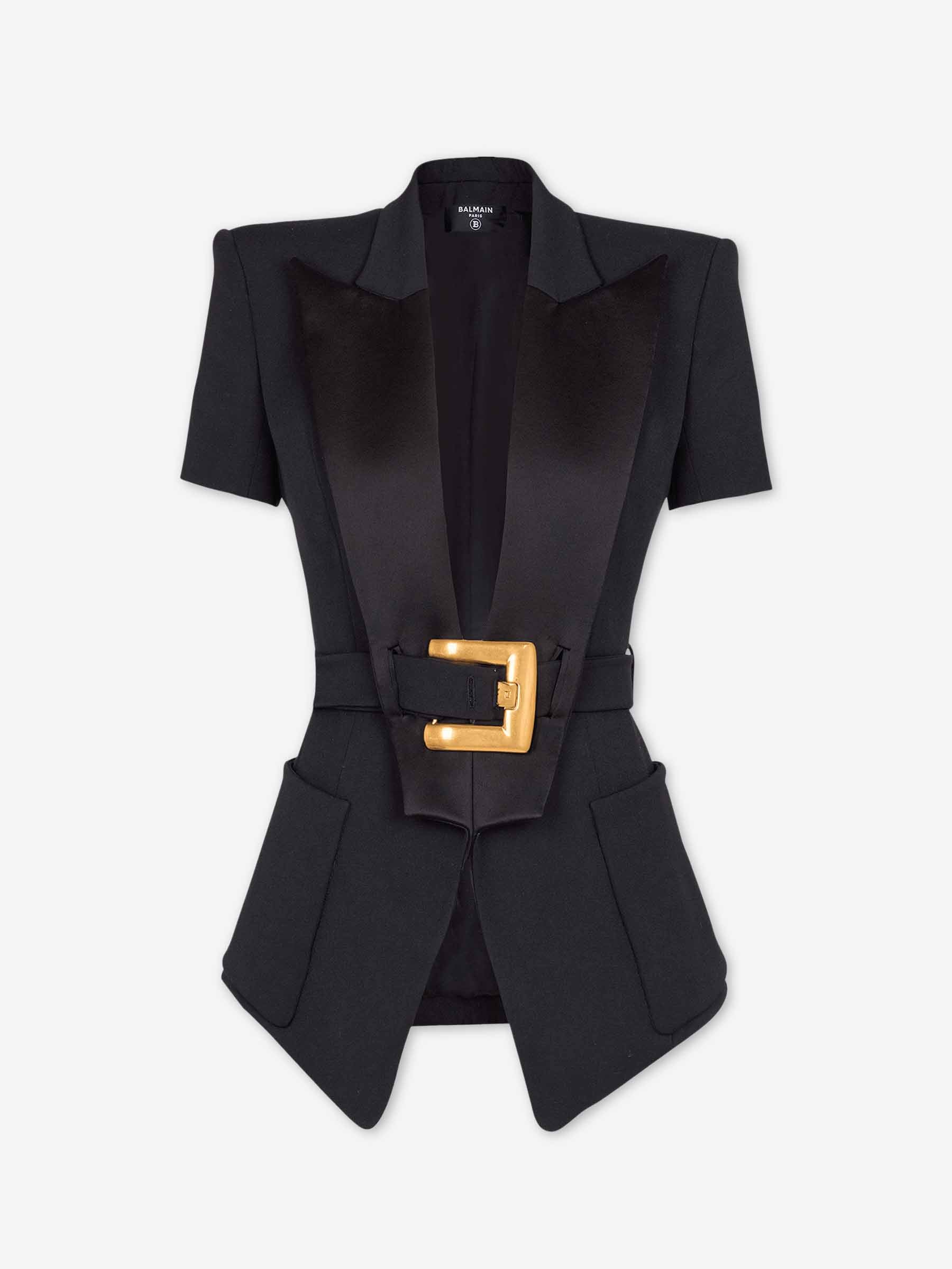 Balmain Mujer Barcelona Blazer Entallada Cinturón color Negro sku 741-002321 01 - Foto 1