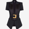 Balmain Mujer Barcelona Blazer Entallada Cinturón color Negro sku 741-002321 01 - Foto 1