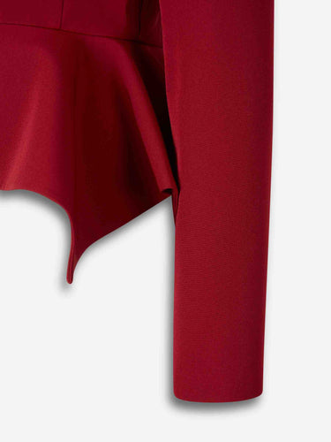 Roland Mouret Mujer Barcelona Blazer Peplum color Rojo sku 741-002326 01 - Foto 4