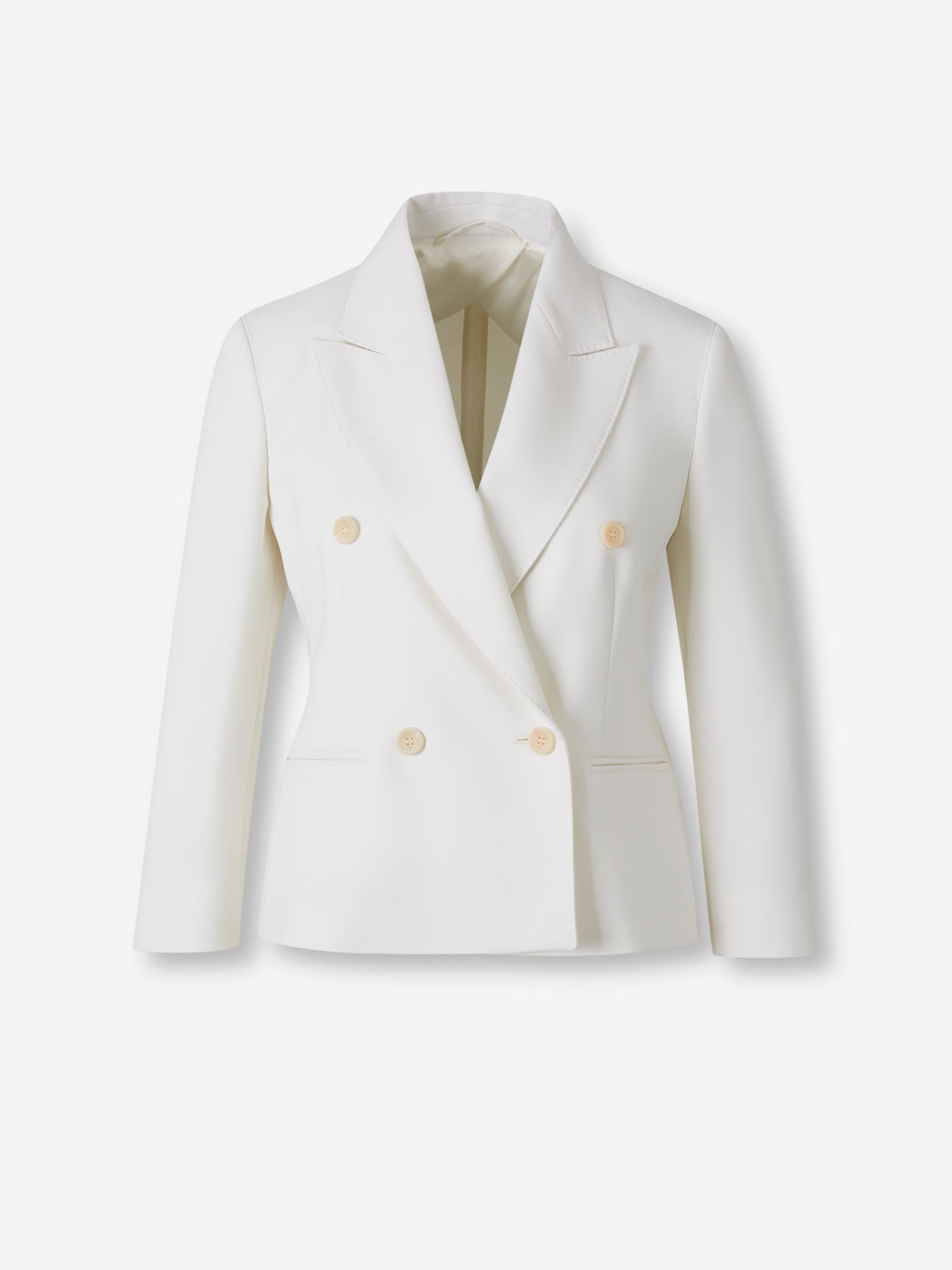 Max Mara Mujer Barcelona Blazer Cropped  Lana color Blanco sku 741-002327 01 - Foto 1