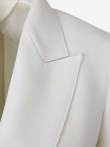 Max Mara Mujer Barcelona Blazer Cropped  Lana color Blanco sku 741-002327 01 - Foto 3