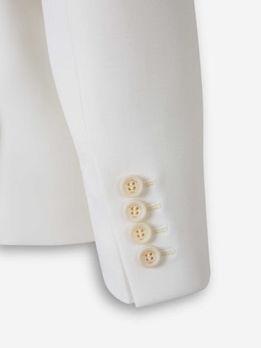 Max Mara Mujer Barcelona Blazer Cropped  Lana color Blanco sku 741-002327 01 - Foto 4