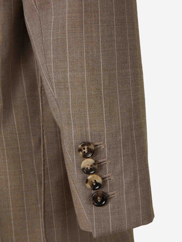 Max Mara Mujer Barcelona Blazer Raya Diplomática color Camel sku 741-002328 01 - Foto 4