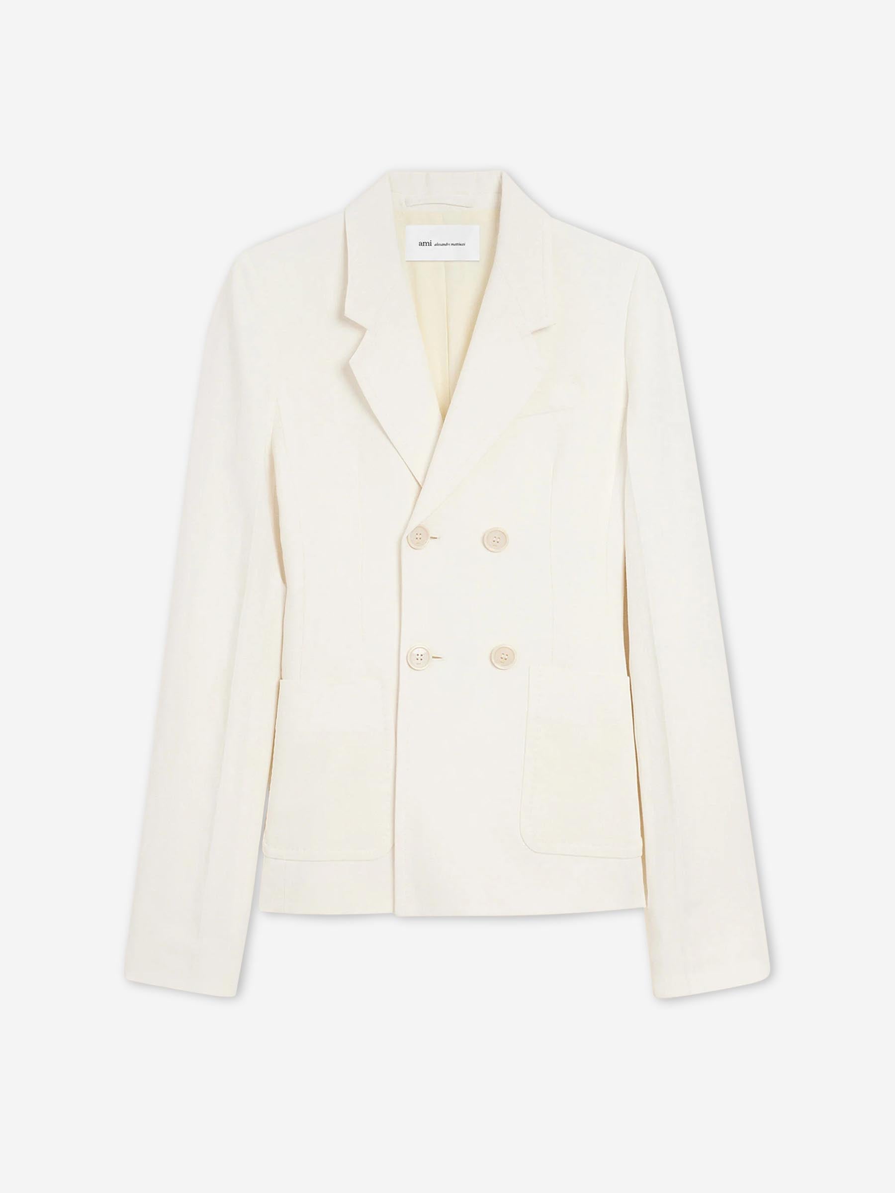 Ami Paris Mujer Barcelona Blazer Bar Cruzada color Blanco sku 741-002331 01 - Foto 1