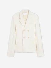 Ami Paris Mujer Barcelona Blazer Bar Cruzada color Blanco sku 741-002331 01 - Foto 1