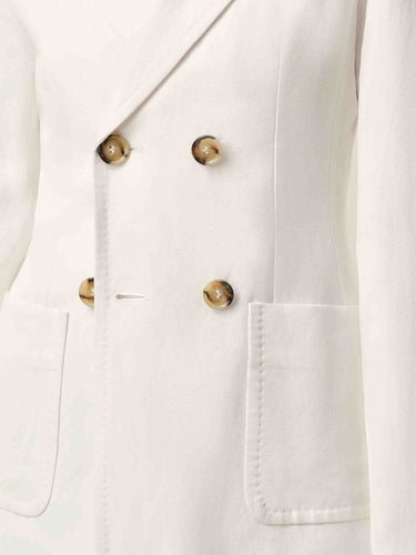 Ami Paris Mujer Barcelona Blazer Bar Cruzada color Blanco sku 741-002331 01 - Foto 4