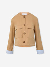 Veronica Beard Mujer Barcelona Chaqueta Cropped Gala color Camel sku 741-002334 01 - Foto 1