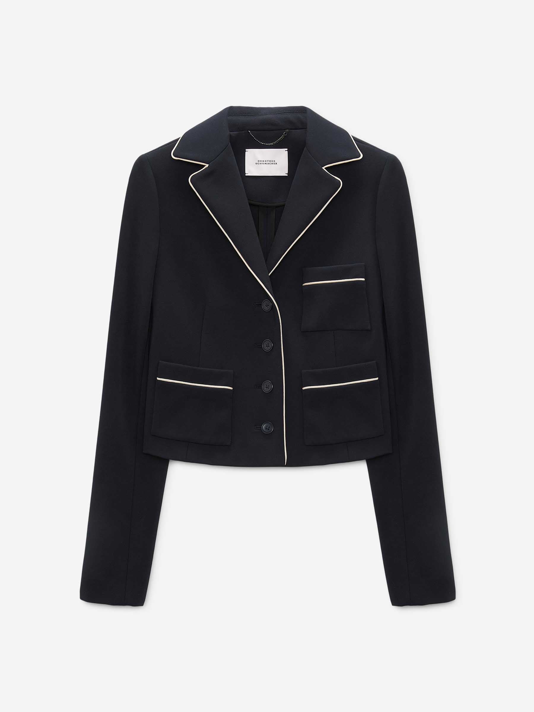 Dorothee Schumacher Mujer Barcelona Blazer Cropped color Azul Noche sku 741-002341 01 - Foto 1