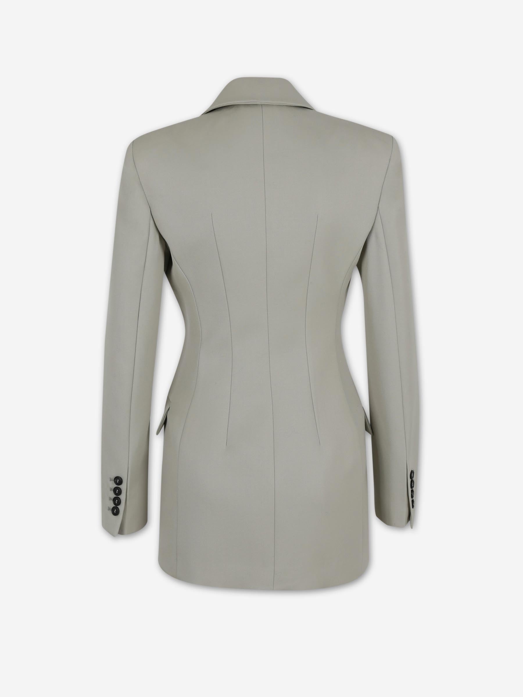 The Attico Mujer Barcelona Blazer Recta Lana color Beige sku 741-002343 01 - Foto 2