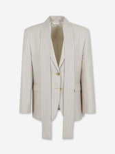 Acne Studios Mujer Barcelona Blazer Recta Lana color Crema sku 741-002347 01 - Foto 1