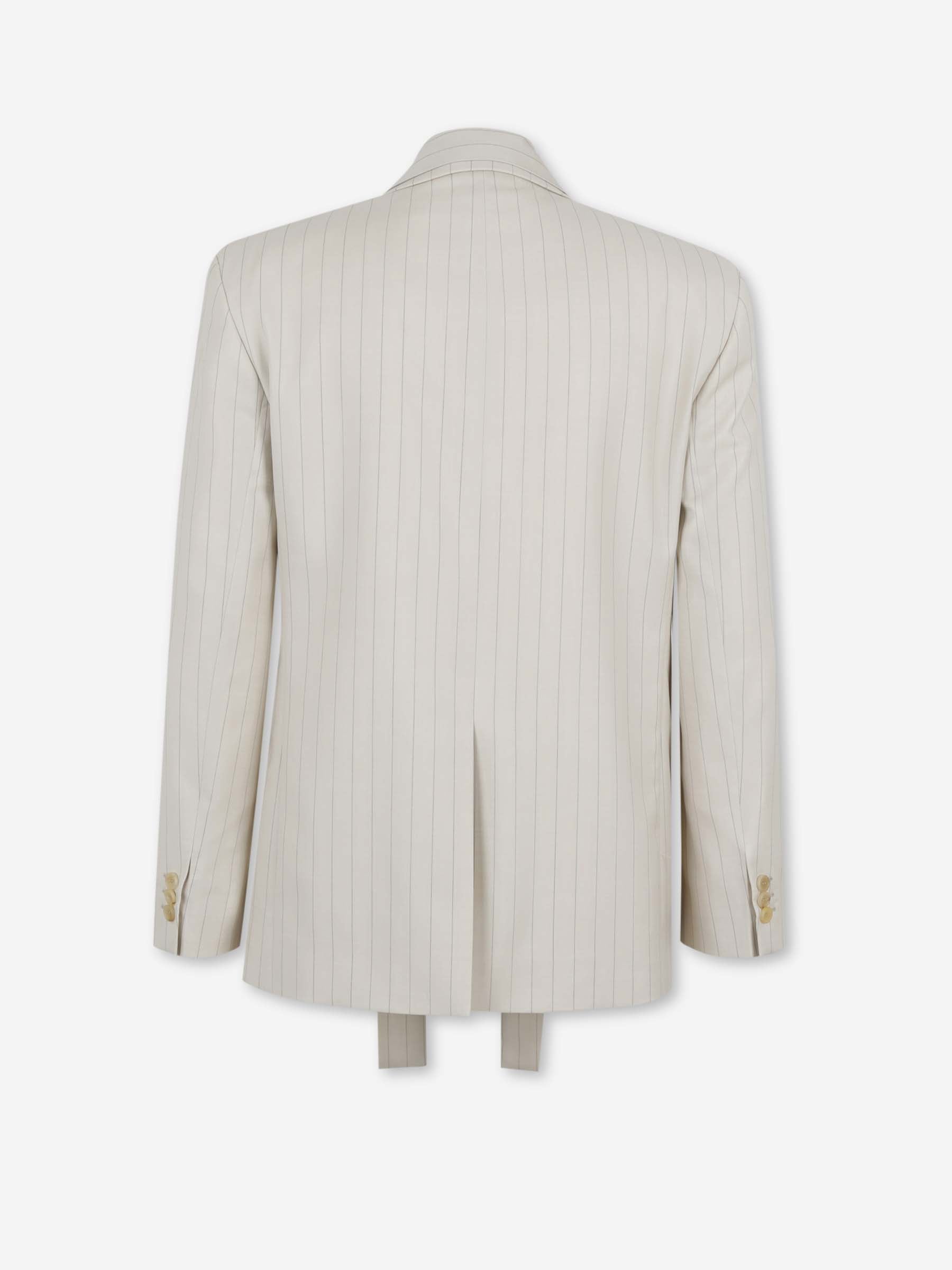 Acne Studios Mujer Barcelona Blazer Recta Lana color Crema sku 741-002347 01 - Foto 2