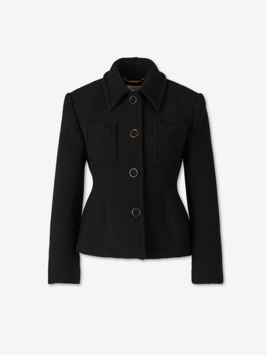 Chloé Mujer Barcelona Abrigo Corto Entallado color Negro sku 741-002358 01 - Foto 1