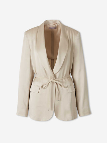 Herno Mujer Barcelona Blazer Satinada Lazada color Beige sku 741-002359 01 - Foto 1