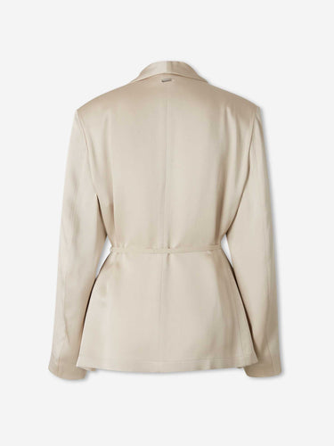 Herno Mujer Barcelona Blazer Satinada Lazada color Beige sku 741-002359 01 - Foto 2