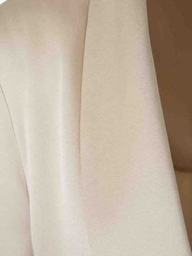 Herno Mujer Barcelona Blazer Satinada Lazada color Beige sku 741-002359 01 - Foto 3