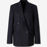 Nili Lotan Mujer Barcelona Blazer Cruzada Raya Diplomática color Azul Noche sku 741-002361 01 - Foto 1