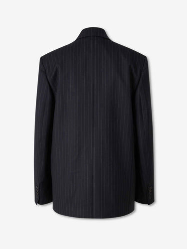 Nili Lotan Mujer Barcelona Blazer Cruzada Raya Diplomática color Azul Noche sku 741-002361 01 - Foto 2