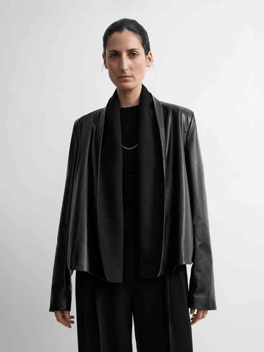 TOTEME Mujer Barcelona Chaqueta Piel Fular color Negro sku 741-002364 01 - Foto 2