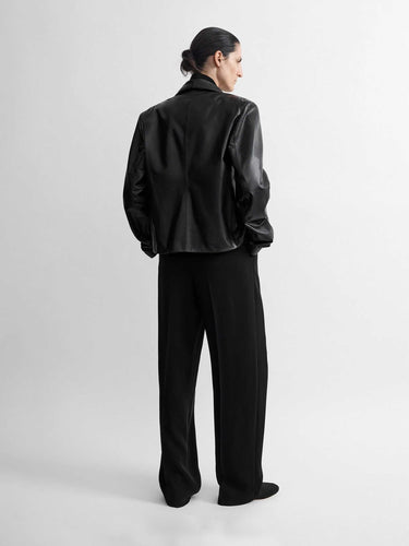 TOTEME Mujer Barcelona Chaqueta Piel Fular color Negro sku 741-002364 01 - Foto 3