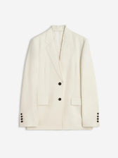 TOTEME Mujer Barcelona Blazer Recta Deshilachada color Marfil sku 741-002365 01 - Foto 1