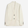 TOTEME Mujer Barcelona Blazer Recta Deshilachada color Marfil sku 741-002365 01 - Foto 1