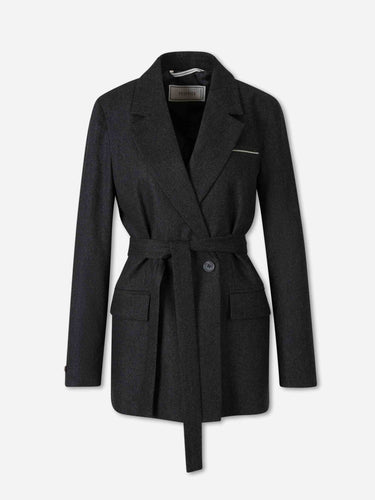 Peserico Mujer Barcelona Blazer Recta Lazada color Gris Antracita sku 741-002371 01 - Foto 1