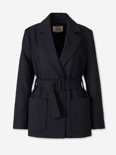 Dorothee Schumacher Mujer Barcelona Blazer Recta Cinturón color Azul Noche sku 741-002375 01 - Foto 1