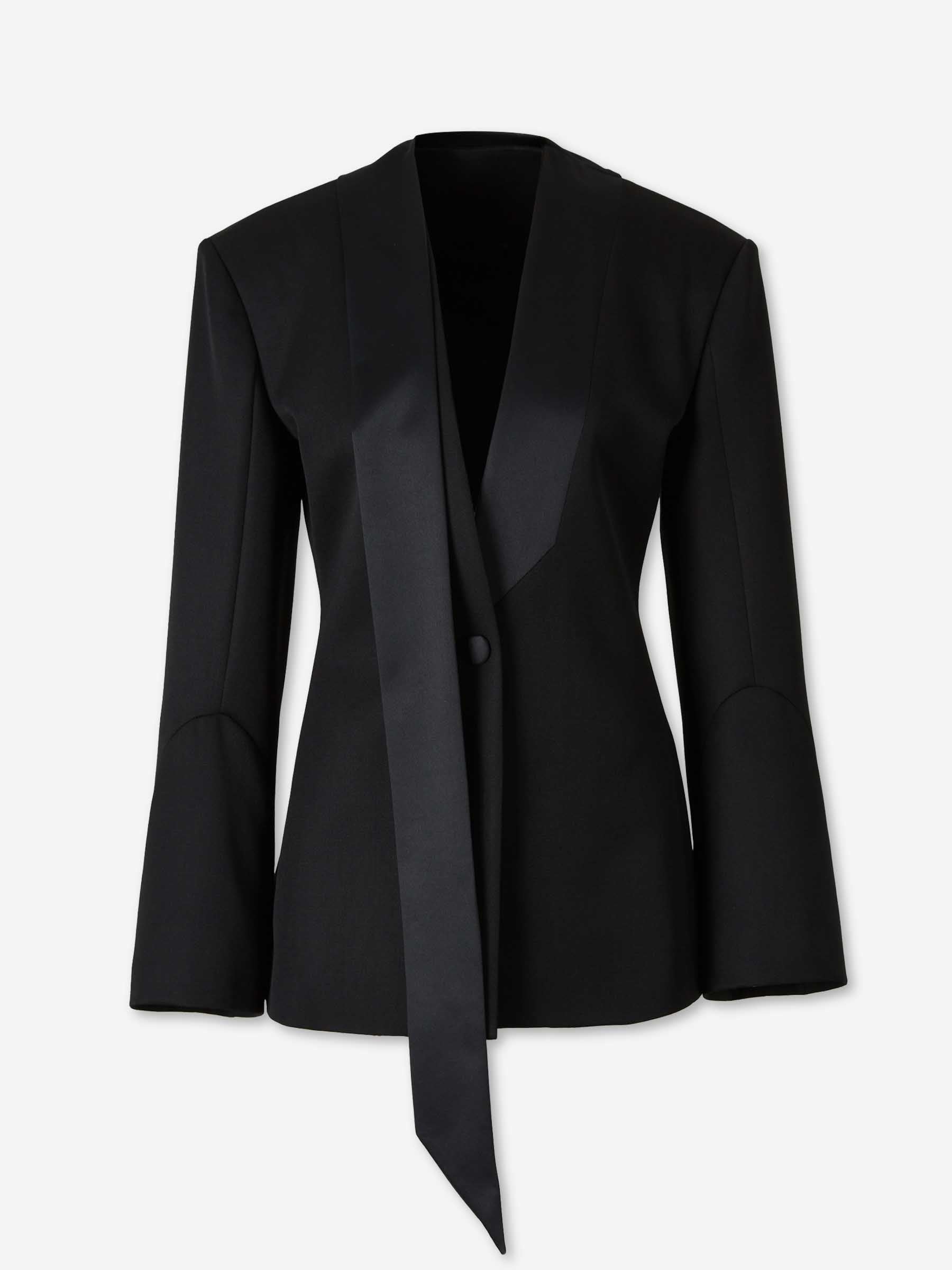 The Attico Mujer Barcelona Blazer Lana Tuxedo color Negro sku 741-002376 01 - Foto 1