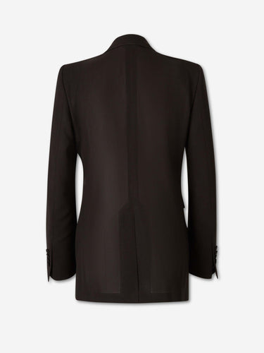 Tom Ford Mujer Barcelona Blazer Cruzada Lana color Marrón Oscuro sku 741-002378 01 - Foto 2