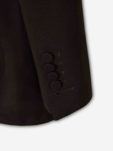 Tom Ford Mujer Barcelona Blazer Cruzada Lana color Marrón Oscuro sku 741-002378 01 - Foto 5