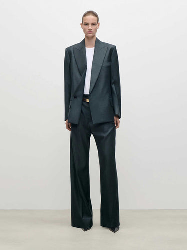 Victoria Beckham Mujer Barcelona Blazer Lana Olie color Gris Antracita sku 741-002380 01 - Foto 6