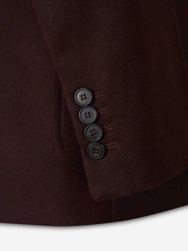 Victoria Beckham Mujer Barcelona Blazer Recta Franela color Burdeos sku 741-002382 01 - Foto 4