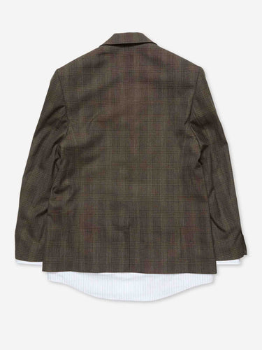Acne Studios Mujer Barcelona Blazer Capas Cuadros color Marrón sku 741-002388 01 - Foto 3