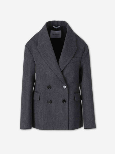 Balenciaga Mujer Barcelona Blazer Lana Estola color Gris Antracita sku 741-002396 01 - Foto 1