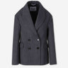 Balenciaga Mujer Barcelona Blazer Lana Estola color Gris Antracita sku 741-002396 01 - Foto 1