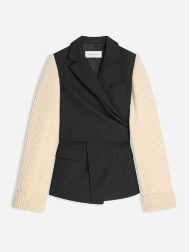 Dries Van Noten Mujer Barcelona Blazer Mangas Punto color Blanco Y Negro sku 741-002397 01 - Foto 1