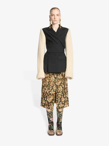 Dries Van Noten Mujer Barcelona Blazer Mangas Punto color Blanco Y Negro sku 741-002397 01 - Foto 2
