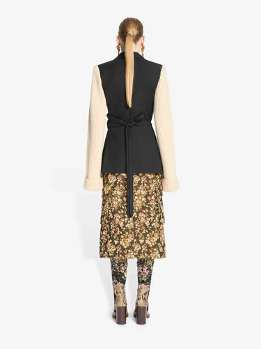 Dries Van Noten Mujer Barcelona Blazer Mangas Punto color Blanco Y Negro sku 741-002397 01 - Foto 3