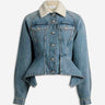 Balmain Mujer Barcelona Chaqueta Denim Cuello Borrego color Multicolor sku 741-002402 01 - Foto 1
