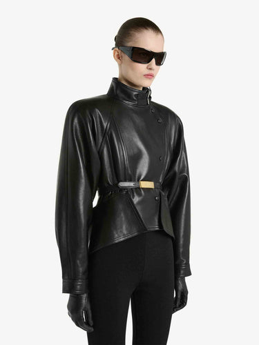 Balmain Mujer Barcelona Chaqueta Piel color Negro sku 741-002403 01 - Foto 2