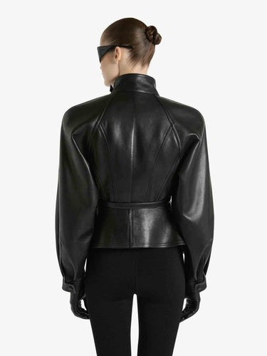 Balmain Mujer Barcelona Chaqueta Piel color Negro sku 741-002403 01 - Foto 3