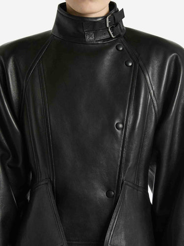 Balmain Mujer Barcelona Chaqueta Piel color Negro sku 741-002403 01 - Foto 4