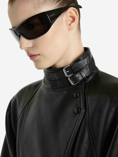 Balmain Mujer Barcelona Chaqueta Piel color Negro sku 741-002403 01 - Foto 5