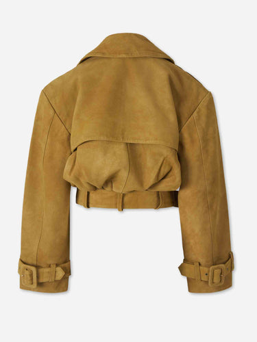Retrofête Mujer Barcelona Chaqueta Cuzada Ante color Camel sku 741-002406 01 - Foto 3