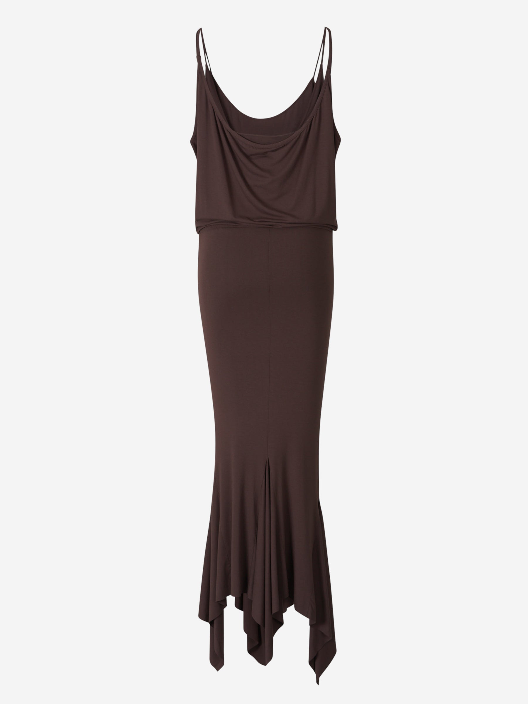 The Attico Vestido Midi Fruncido color Marron Oscuro sku 721-000348 01 - Foto 2